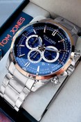 Resim Tom Jones Chronograph Full Fonksiyon Erkek Kol Saati 3 Atm Su Geçirmez Gümüş Renk Çelik Kordon Cbk130 