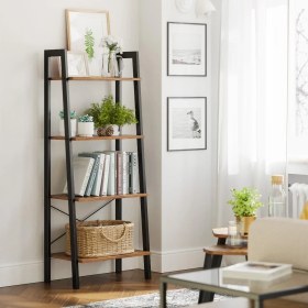 Resim Raf Kitaplık 4 Katlı Ayaklı Kitaplık Modeli - Ahşaplı İstiyorum 