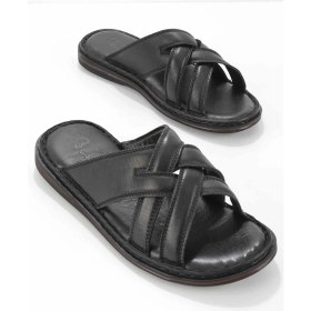 Resim Bambi Siyah Leather Erkek Terlik E048040123 
