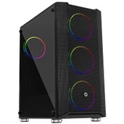 Resim Frisby Fc-9405g Panda Gaming Kasa (double Slim Ring Rgb Fan 650w 80 ) 