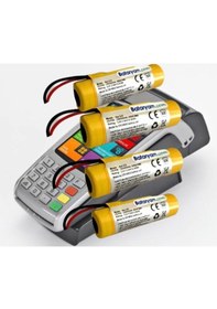 Resim 4 X Ingenico Iwe 280 Iwe280 Iwe281 Yazar Kasa Pos Bataryası Pili 