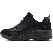 Resim Skechers Fashion Fit Womens Memory Foam Walking Black Hafızalı Taban Kadın Günlük Spor Ayakkabı Siya 