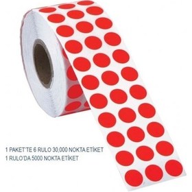 Resim Tanex Işaretleme Nokta Etiketi 10M 5000Adt Kır. Nokta Etiket 