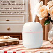 Resim USB Nemlendirici Gece Lambası 3'ü 1 Arada Yatak Odası Oturma Odası Masaüstü Araba Nemlendirici Atmosfer Lambası Sis Makinesi Şanslı Renk Araba Nemlendirici 