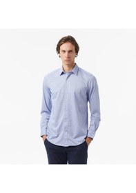 Resim Nautica Erkek Mavi Slim Fit Gömlek Düz W57430t Mavi 