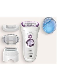Resim Braun Silk-Epil 9 9710 SensoSmart Islak Kuru 4 Ek Parçalı Epilatör 