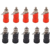 Resim Buharaelektronik 10 Adet Born Klemens Kırmızı Siyah 