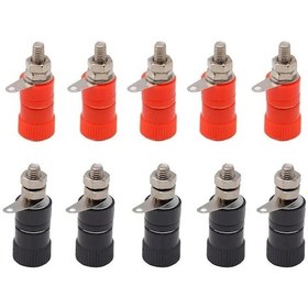 Resim Buharaelektronik 10 Adet Born Klemens Kırmızı Siyah 