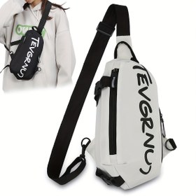 Resim Şık Unisex Sling Bag - Üçgen Omuz Çantası, Göğüs Kılıfı, Taşınabilir ve Saklamak Kolay, Açık Hava Aktiviteleri, Tatil Seyahati, İşe Giderken ve Sokak Giyiminde İdeal, Mükemmel Tatil Hediyesi, Seyahat Gereksinimleri | Şehir Modası | Ayarlanabilir Askı 