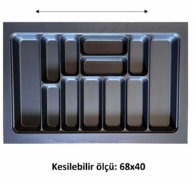 Resim Eko Modüler Kaşıklık 76x49 Cm Antrasit Royaleks-70096 Çok Renkli 