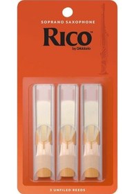 Resim Rico Rıa0325 Orange Box Soprano Saksafon Kamışı No: 2.5 Orta Seviye/eğitim - 3'lü Paket Standart Kesim, Kolay Çalım Ve Dengeli Deneme Paketi 
