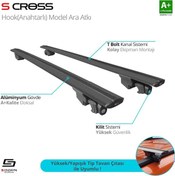 Resim Skoda Karoq Uyumlu 2018 Üzeri Hook Anahtarlı Model Siyah Ara Atkı A+ Kalite Parça 