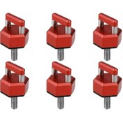 Resim Suntek 6 Adet Hardtop Cıvata Somun Başparmak Vida Kırmızı 