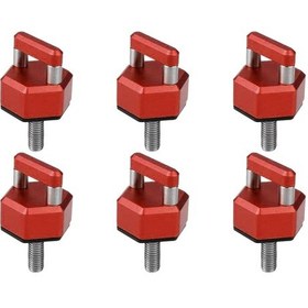 Resim Suntek 6 Adet Hardtop Cıvata Somun Başparmak Vida Kırmızı 