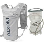 Resim Lemestar Sırt Desteği Ve Kas Koruması Sağlayan 5l Outdoor Aktivite Su Torbaslı Çanta - Hafif Gri Ve Koyu Mavi + 1.5l Su Torbası Çok Renkli 