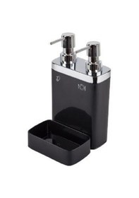 Resim Primanova Viva 2 Li Sıvı Sabunluk. Süngerli. Siyah 