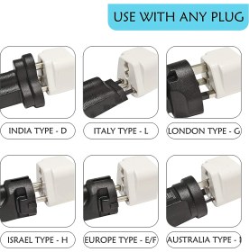 Resim Derwell Ingiltere Abd Fiş Adaptörü 2 Pinli Amerikan Avrupa Seyahat Güç Adaptörü Dönüştürücü Elektrik Prizi Beyaz 