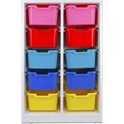 Resim Edutoys Dolap Plastik 10 Çekmeceli 