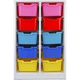 Resim Edutoys Dolap Plastik 10 Çekmeceli 