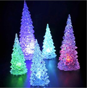 Resim Renkli Led Işıklı Çam Ağacı 17 Cm Işıklı Çam Ağacı Işıklı Yılbaşı Ağacı Vıp Rgb Pıne Tree Led Lıght 