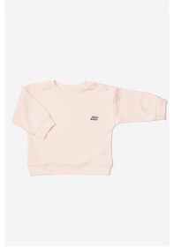 Resim Atlasyael Atlas&yael %100 Organik Pamuk Gots Organik Belgeli Bebek Üst Sweatshirt - Somon 