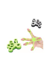 Resim Finger Silikon El Parmak Egzersiz Aparatı Mavi 