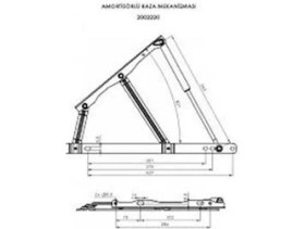 Resim Gasan Baza Amortisörü Gasan Marka 750N ,2 Adet Baza Pistonu 