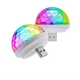 Resim OTO MOTTO Sese Duyarlı Araç Içi Sese Duyarlı Led Usb Lamba Disko Işıkları Disco Topu 