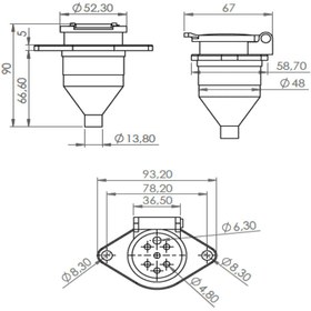 Resim Römork Soketi - S Tip - 7 Pin 