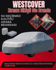 Resim Peugeot E-3008 Suv Uyumlu Kırmızı Dikişli-gri Oto Branda,çadırı 