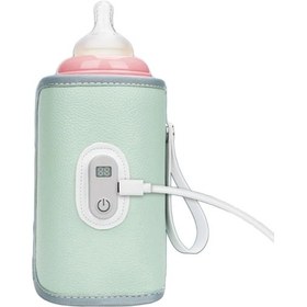 Resim Usb Şarj Biberon Isıtıcı Isıtma Kolu Süt Isıtıcı 5 Sıcaklık Ayarı Yalıtımlı Anne Sütü Sıcak Çanta 