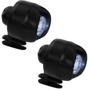 Resim Geekyou 2 Adet Siyah Su Geçirmez Ayakkabı Led Işığı - 3 Modlu Sürekli Aydınlatma, Hızlı Ve Yavaş Parıltı - Outdoor Spor, Gece Koşusu, Köpek Yürütme İçin Siyah 