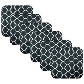 Resim Knsz oturma minderi 6 lı mazlum viona kumaş tel sandalyesi oturma yeri için 