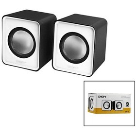 Resim Snopy Sn-66 Beyaz Usb 2.0 Multimedya 1+1 Hoparlör Speaker Set 6w Standart 