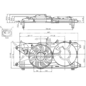 Resim Orıs Ffı116000 - Fan Motoru Davlumbazlı Fıat Doblo 1.3 Mjet 03 1 