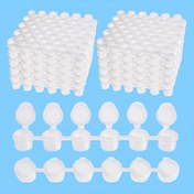 Resim 48/144/240 adet Hava Boya Kutuları, Kapaklı Mini Boya Kapları, 6 Bağlı Hava Boya Kutuları, 2ml 0.07oz Hava Boya Kutuları, Okul Sanat ve El Sanat Projeleri için Uygun 