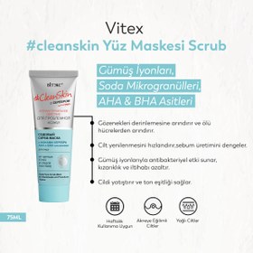 Resim Vitex #cleanskin Yüz Maskesi Scrub (75 ml) 