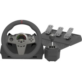 Resim Simülasyon Direksiyon Seti – 270° Döner Oyun Direksiyonu, Çift Titreşim Motoru, Programlanabilir Tuşlar, Pedal ve Vites ile Pc, Ps3, Ps4, Xbox One, Xbox Series X/s, Switch Uyumlu GT100V2 