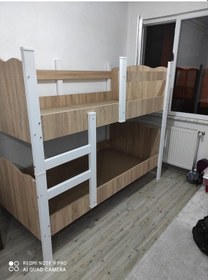 Resim Afillibebek Ranza Ikili Ayrılabilen Mdf Profilli 90x190 Somon 