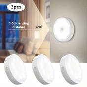 Resim 3/6 adet Hareket Sensörlü Dolap Işıkları, USB Şarj Edilebilir Dolap Altı Aydınlatma, Ayarlanabilir Parlaklık, Düz Renk, Cilalı Kaplama, Plastik, Lityum Pil ile, Mutfak, Banyo, Dolap, Kiler için - Duvara Monte, Freestanding ile Push Button Anahtarı 