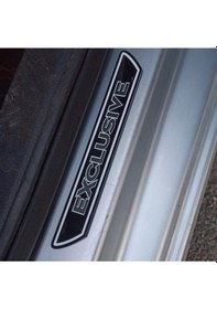 Resim Peugeot 504 Pleksi Kapı Eşiği 4'lü Set Ön Arka Pianoblack Exclusıve Yazılı Fs 