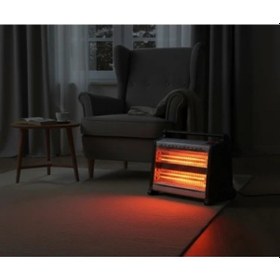 Resim Vesus Şömine Tipi Elektrikli Isıtıcı 1800w Quattro 4x4 Quartz Isıtma 