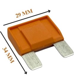 Resim MTA MAXI BIÇAK SİGORTA SARI 40 A (29*34 MM) 