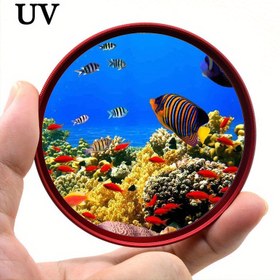 Resim KnightX Kırmızı Çerçeve UV Filtreli Lens Canon EOS için Sony Nikon Fotoğraf 49mm 52mm 55mm 58mm 62mm 67mm 72mm 77mm 