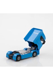 Resim Metaş Oyuncak Vitrinim 1:50 Ölçek Sesli ve Işıklı Tır Kafası Mavi Renk Metal 