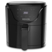 Resim Hot 1500 W 5 L Siyah Diji̇tal Airfryer Rexon