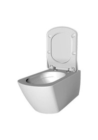 Resim Creavit Elegant Rim-Off Kanalsız Asma Klozet + Yavaş Kapanan Kapak 