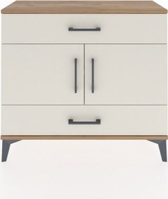 Resim Arges Şifonyer 2 Raflı 2 Çekmeceli 2 Kapaklı 88x30x80 Çam-aytaşı Çam 