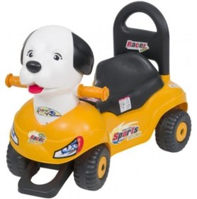 Resim Genel Markalar Unisex Sarı Pedalsız Köpek Kafalı Araba 