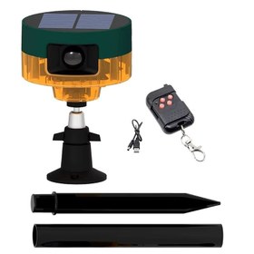 Resim Powermaster PM-26947 DC 5V Sesli Hayvan Kovucu Solar Alarm Cihazı 